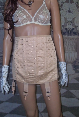 Schweres Vintage Schnür Straps Korsett Mieder Hüfthalter Pin Up Girdle NEU (lg33 - Bild 8 von 14