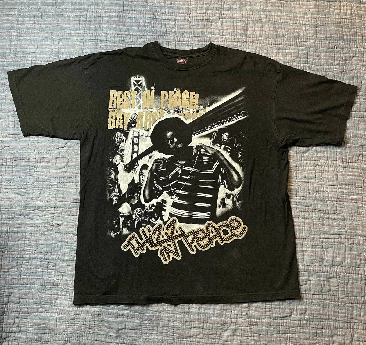 Vtg Bay Area Hyphy Movement Shirt Rap Tee Mac Dre Thizz In Peace