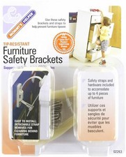 Mommy's Helper Tip Resistant Furniture Safety Brackets