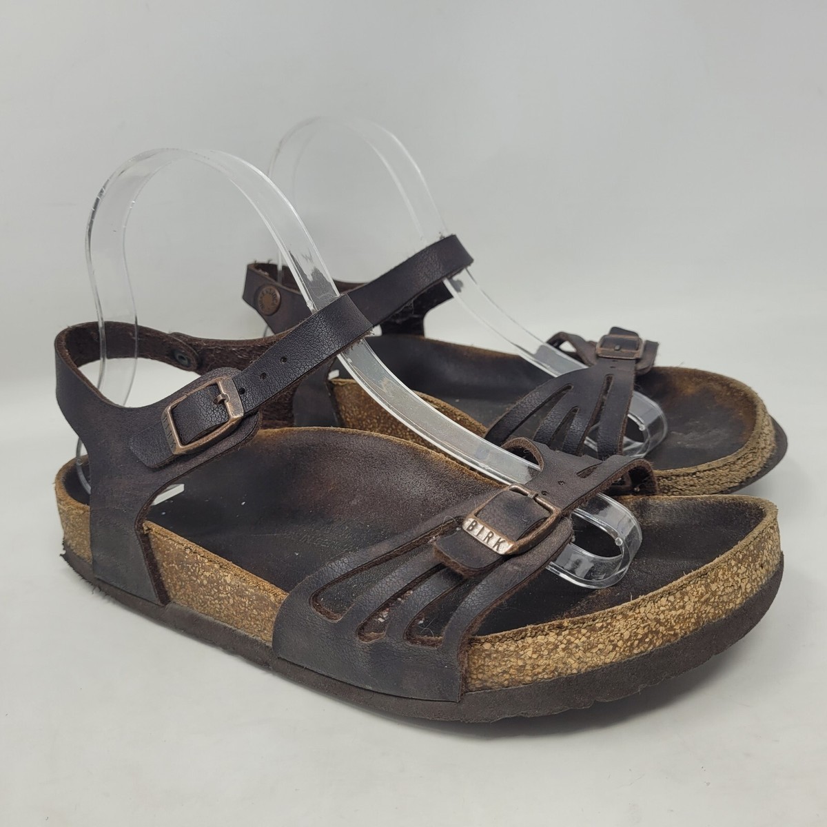 Birkenstock Sandals EU38 US7.5 Bali Brown Habana Oiled