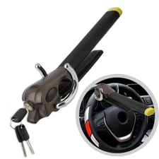 Universal Car Steering Wheel Lock Heavy Duty Anti Theft Device with 3 Keys