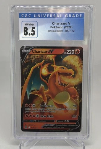 Charizard V Pokemon 2022 Brilliant Stars 017/172 CGC 8.5