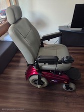 Electric Power Wheelchair with Power Seat P327, 400 lb. Wt. Cap. Merits Chair