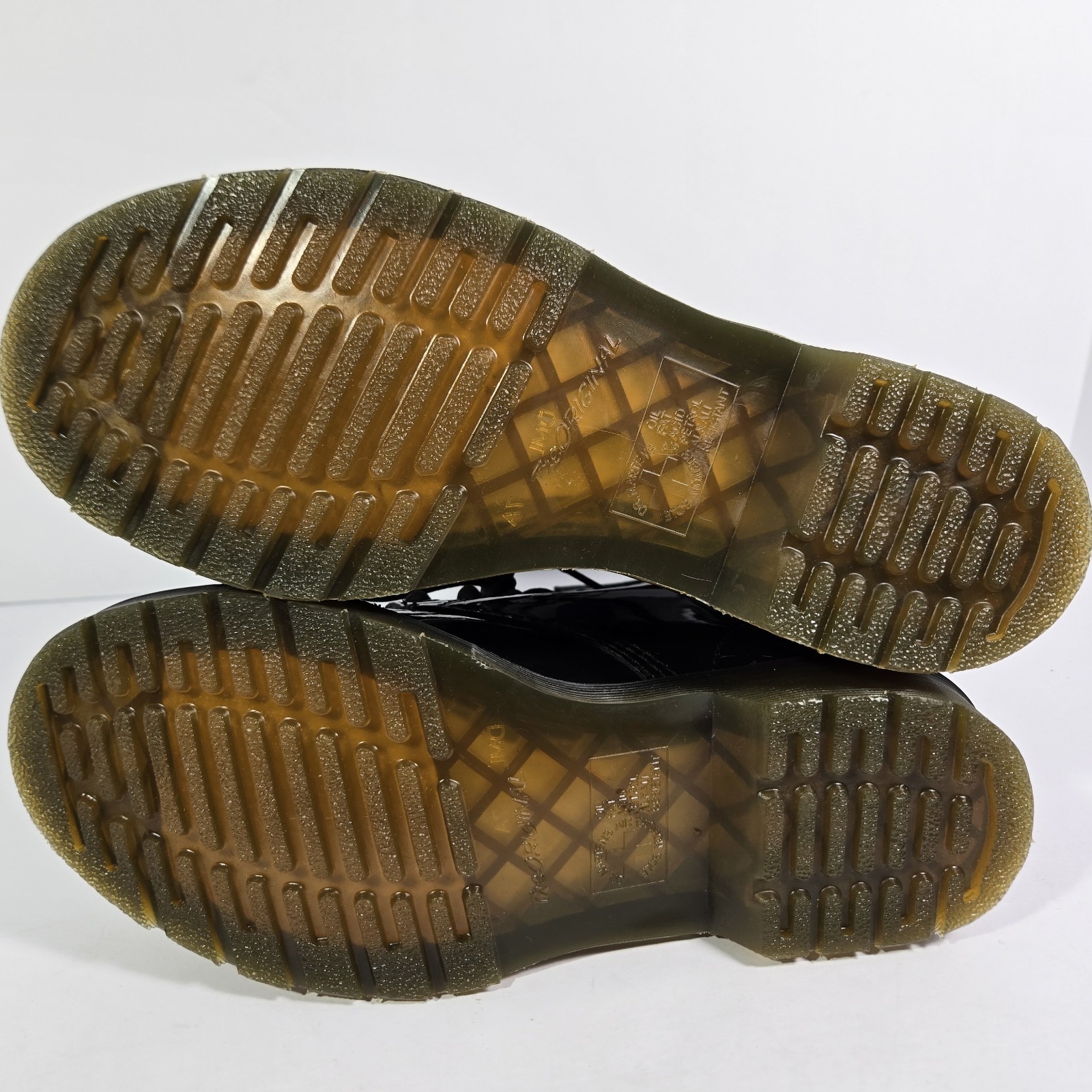 Dr Martens 11821 Black Patent Air Wair 11821 Leather Combat Boots Womens 9 Men 8 thumbnail 7