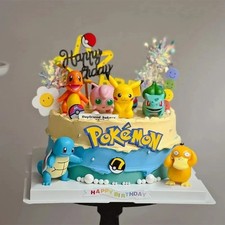13 PCS/Set Pokemon Cake Decoration Toppers Pi...