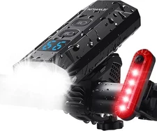 1200 Lumen LED Bike Lights for Night Riding,Super Bright Rechargeable Bicycle Li