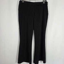 Evie Black Pinstripe Trousers Size 16 W34 L30 Smart Workwear Formal Smart Casual