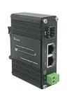 Gigabit Industrial Ethernet Media Converter POE+ 30W 12~48V DC NEW