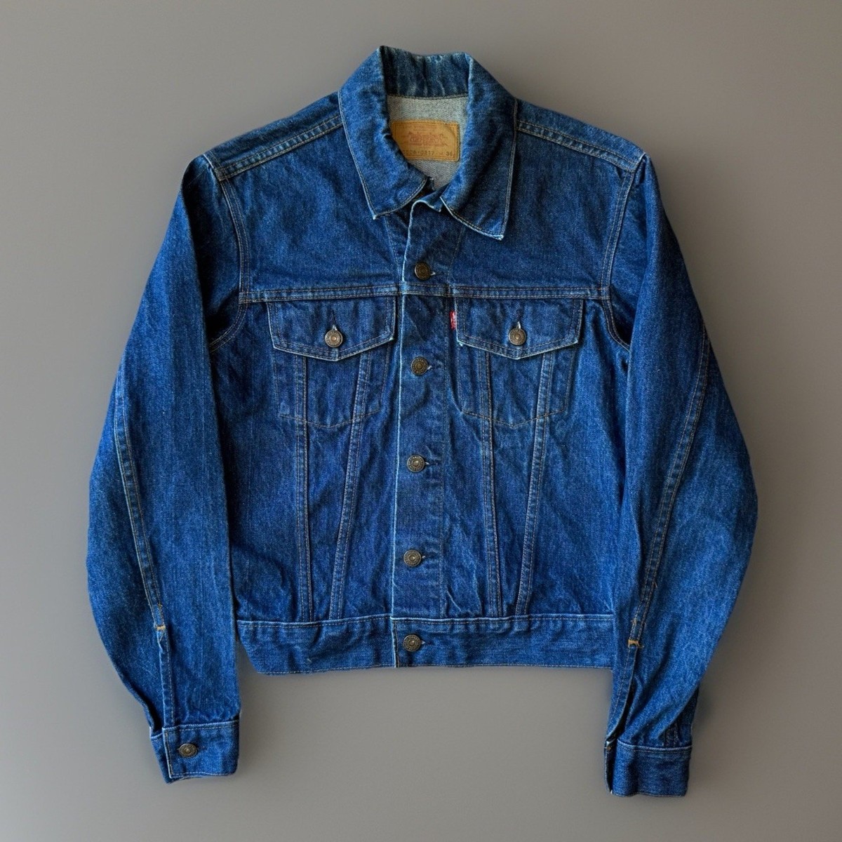 LEVIS 70-80s 70506 0217 Size:36 USA製 Vintage Levis Denim Jacket 36 Blue 80s Made in USA Dark Wash 70506