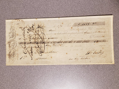 vintage financial document *1872