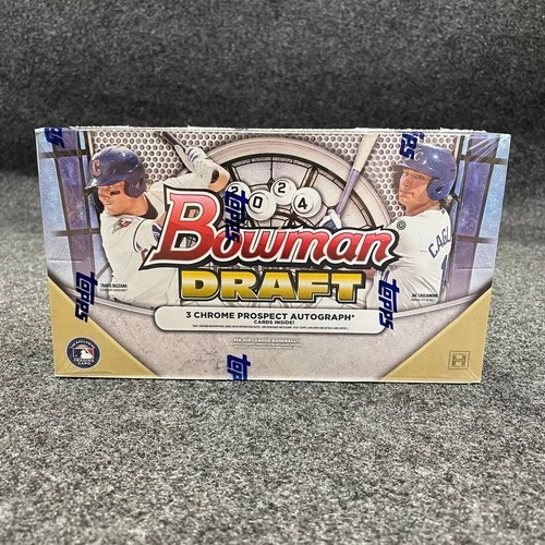 2024 Bowman Draft Baseball Hobby Jumbo Box 3 Chrome Prospect Autographs