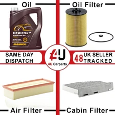 SERVICE KIT - OIL , AIR , CABIN FILTER & MN7908 5L FOR VW Amarok Arteon Golf