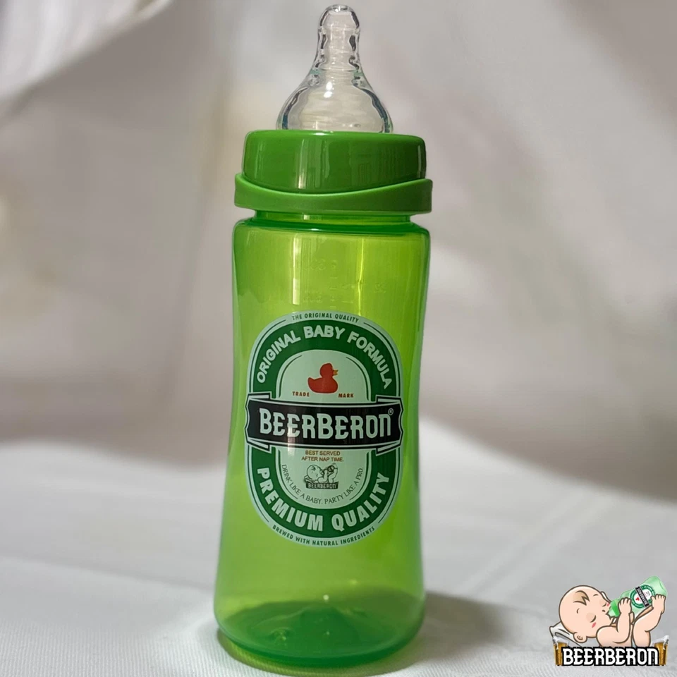 Beerberon® Biberon 330ml Anti-Colica BPA-Free | Design Birra | Idea Regalo - Immagine 2 di 4