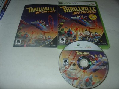 Thrillville Off The Rails (Microsoft Xbox 360, 2007) Complete CIB Tested