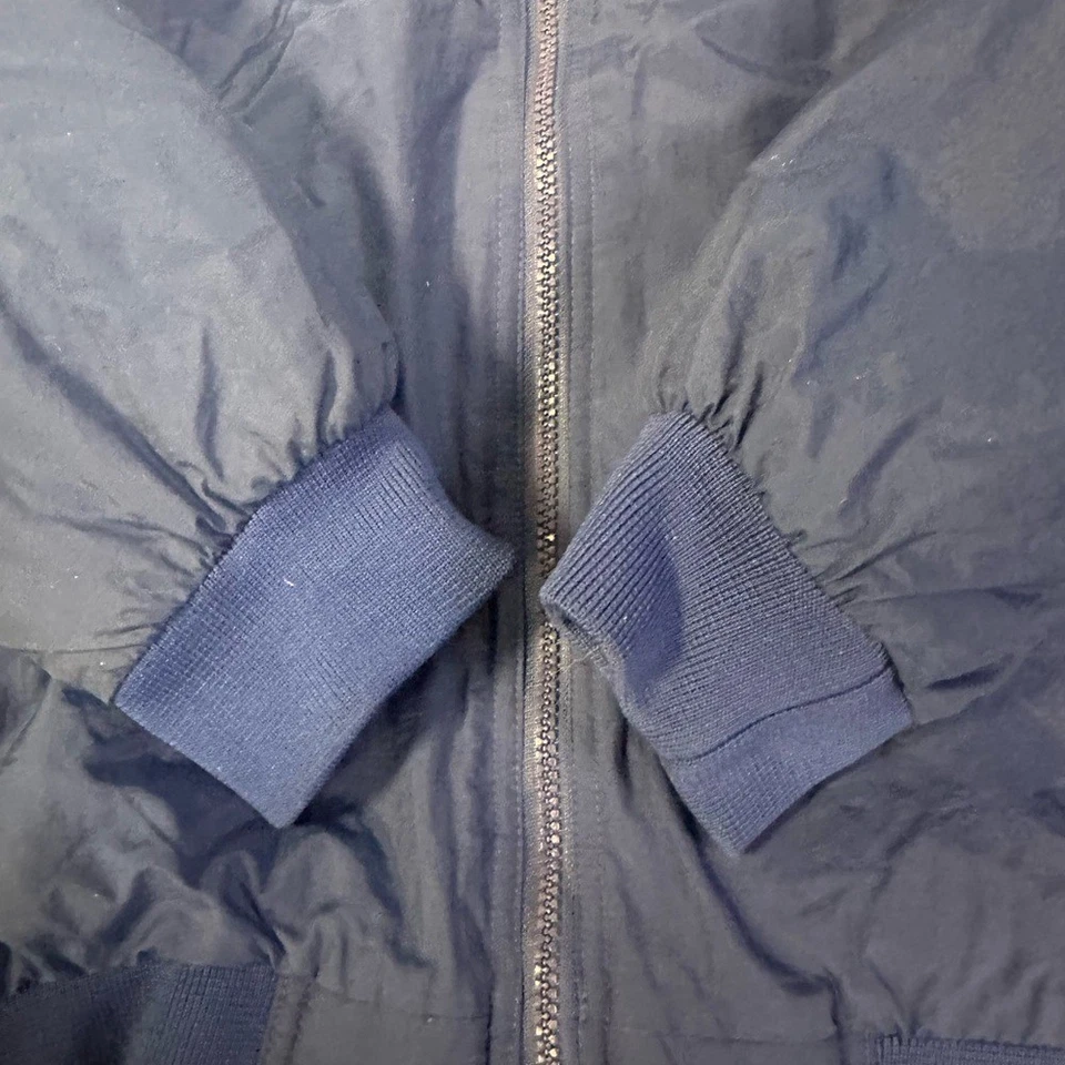 Chaqueta Bomber Rompevientos Azul Fahrenheit De Colección Forrada de Vellón S Hecha en Birmania Foto 3 de 4