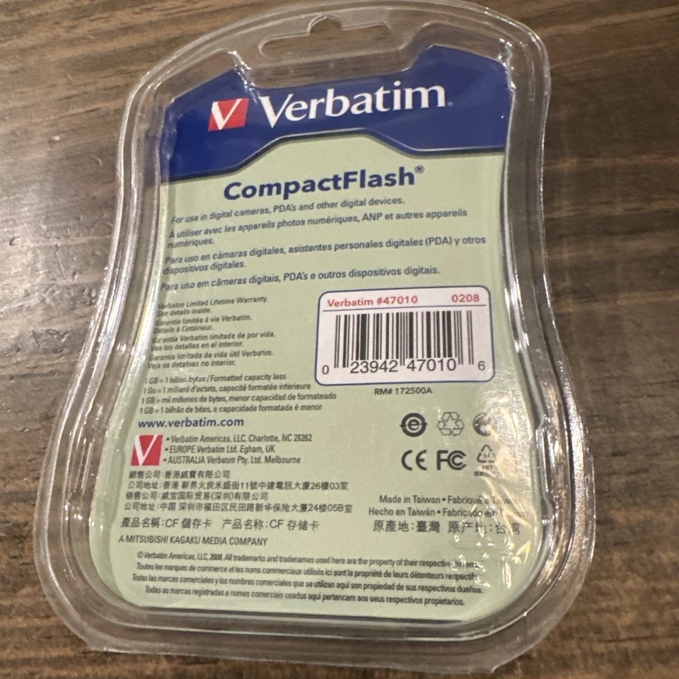 Verbatim Premium 1 GB CompactFlash Memory Card (47010) - Image 4 of 4