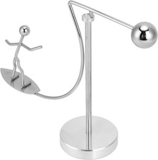 Metal Balance Toy,Magnetic Toy Surfing Men,Balance Surfing Decors,Physics Balanc