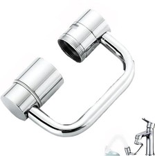 Rotatable Faucet Aerator Extension All-Angle Control Rotating Swivel with 2 Mode