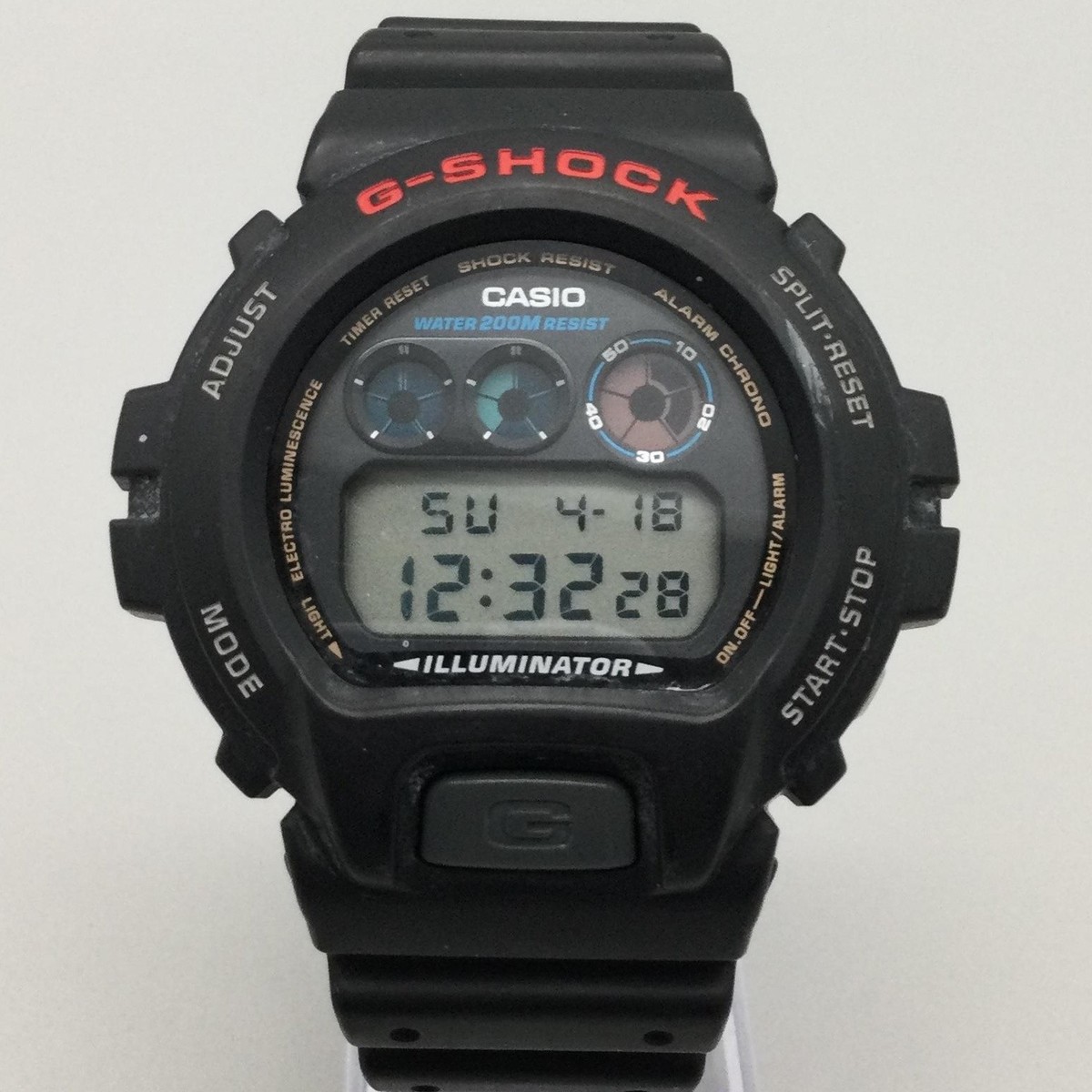 時計 G-SHOCK DW-6900AC-2DR 3230 Casio G-Shock 3230 DW-6900 Mens Watch 50mm Black Digital 200M
