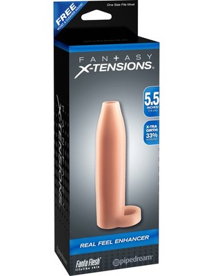 Pipedream Fantasy X-Tensions Real Feel Enhancer 5.5 Inch Sleeve