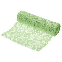 8,5 Zoll Breites 5 Yard Spitzenband Blumenmuster GrüNes Spitzenband