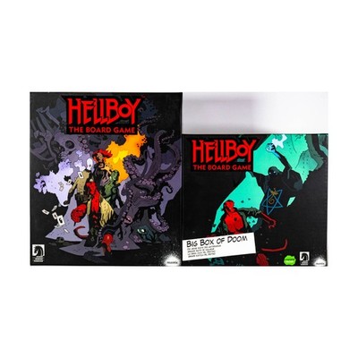 Mantic  Hellboy - The Board Game (Kickstarter Ed) w/Big Box of Doom Expansi NM