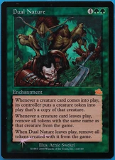 Dual Nature FOIL Prophecy HEAVILY PLD Green Rare MTG CARD (ID# 498690) ABUGames