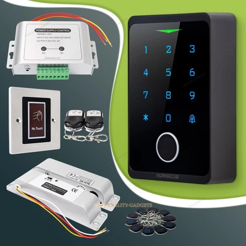 HOMSECUR IP66 APP WIFI RFID Access Control Set Surface Mount Drop Bolt Lock