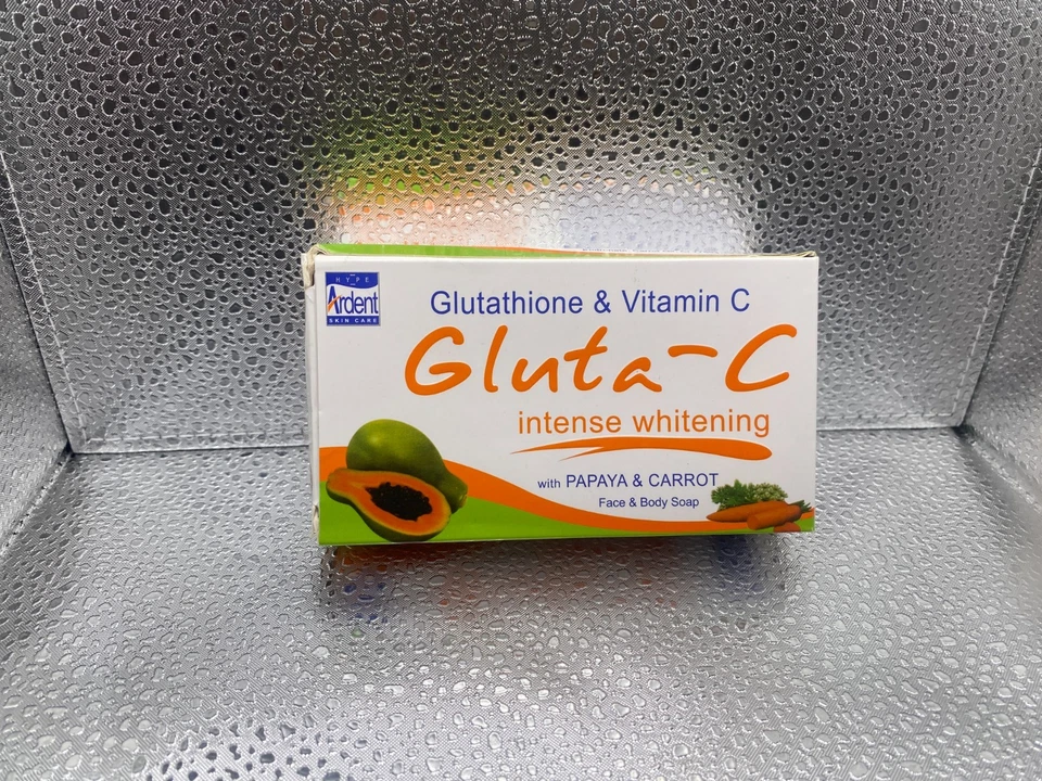 Gluta C Intense Wht-Face & Body Soap with papaya /carrot enzymes 120g, Pack of 1