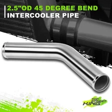 45 Degrees Bend Piping 14 Gauge 2.5"OD Aluminum Exhaust Turbo Intercooler Pipe