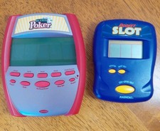 Lot 2 Vintage Radica: Big Screen Poker  Pocket Slot Handheld Electronic Games