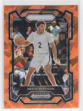 #83 2024-25 Prizm Draft Picks Orange Ice Reece Beekman Rookie