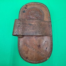 Vintage Used 1900s Leather Horse Brush No. 1020 WWI Unknown Maker