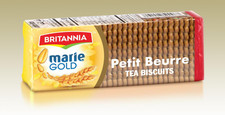 Britannia Marie Gold Petit Beurre Biscuits 150g-Tea Time Cookies Everyday Snacks