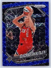 2025 Panini Prizm WNBA #41 Elizabeth Kitley Blue Velocity Prizms