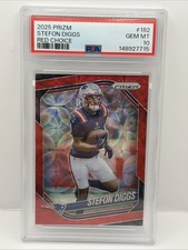 2025 Prizm Stefon Diggs Red Choice /20 PSA 10 POP 1