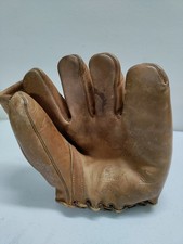 Rare 1940s Vintage Nokona Split Finger Cowhide Baseball Glove G51 Howard Pollet
