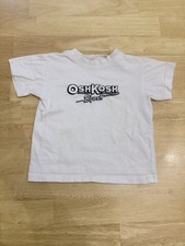 Vintage Oshkosh B  Gosh Embroidered Logo T Shirt White Navy Simple Layer 5 / 6