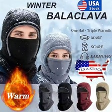 New Balaclava Full Face Mask Thermal Men Cycling Ski Winter Warm Neck Motorbike