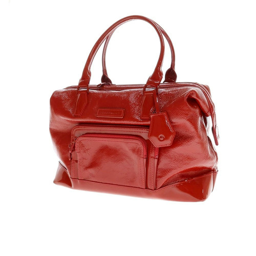 LONGCHAMP Legend Patent Leather Enamel Doctor's Bag Red W37xH28xD14