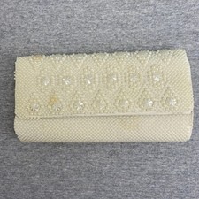 Vintage Beaded Purse Clutch 60s Small Coin Evening Bag Hong Kong Formal Prom