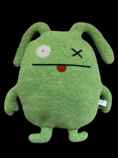Vintage 2003 Ugly Doll Ox Green 12” Plush Stuffed Excellent Condition