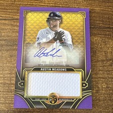 2022 Topps Triple Threads - Single Jumbo Relics Autographs Austin Meadows...