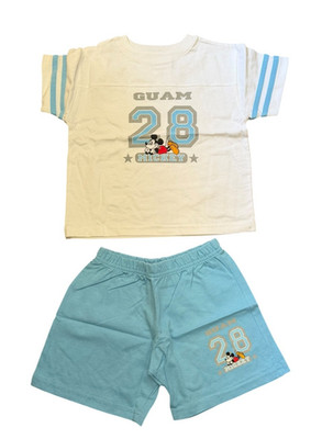 NWOT Vintage Disney Store Mickey Mouse Guam 28 Shirt & Shorts Set 3T USA Made
