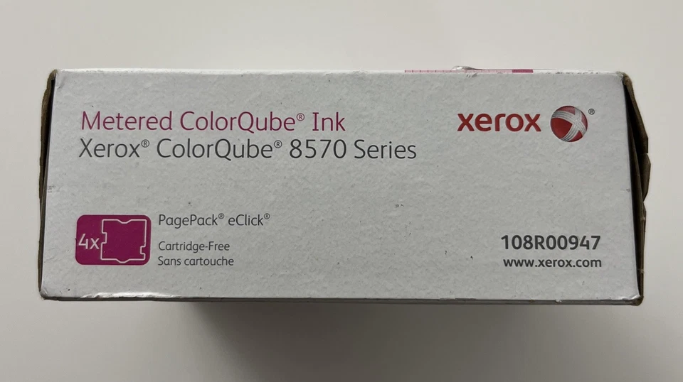 NEW Xerox 108R00947 Xerox ColorQube 8570, 8570DN, 8570DT, 8570N MAGENTA Sealed - Image 3 of 4