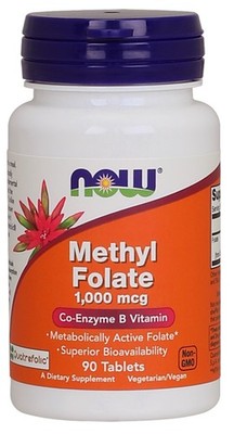 NOW Foods Methyl Folate, 1000mcg - 90 tabs (210,00 EUR/kg)