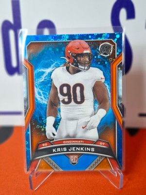 Nfl Panini Trading Cards Kris Jenkins 2024 BLUE&ORANGE SPARK Topps RC #120,Benga