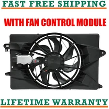 Radiator Condenser Fan For 14-16 Jeep Cherokee 2.4L With Fan Control Module