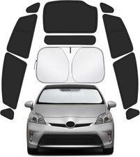 Car Window Shades For Toyota Prius 2010-2015 - Full Set 11pcs Blackout Fabric Car Window Shades For Toyota Prius 2010-2015 - Full Set 11pcs Blackout Fabric