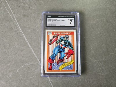Captain America Universe Series 1 (1990) Impel #1 CGC 7